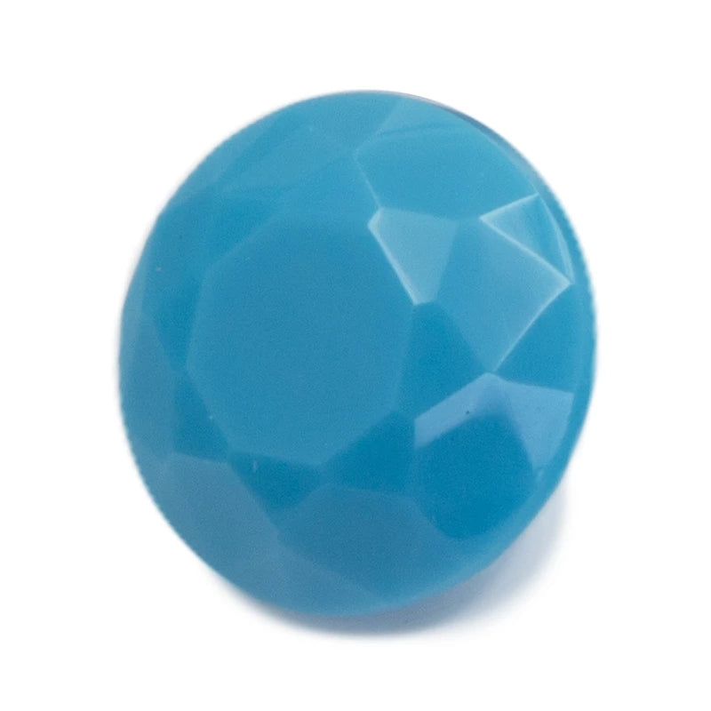 Size 4.0~10.0mm Round Cut AQ12 Blue Glass Stone Loose Synthetic Gemstone for Jewelry