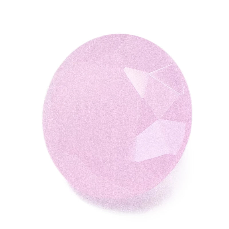 Size 4.0~10.0mm Round Cut AQ19 Pink Glass Stone Loose Synthetic Gemstone for Jewelry