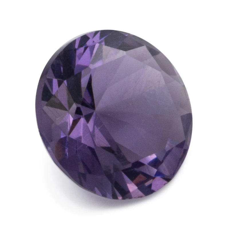 Size 4.0~10.0mm Round Cut AQ24 Violet Glass Stone Loose Synthetic Gemstone for Jewelry