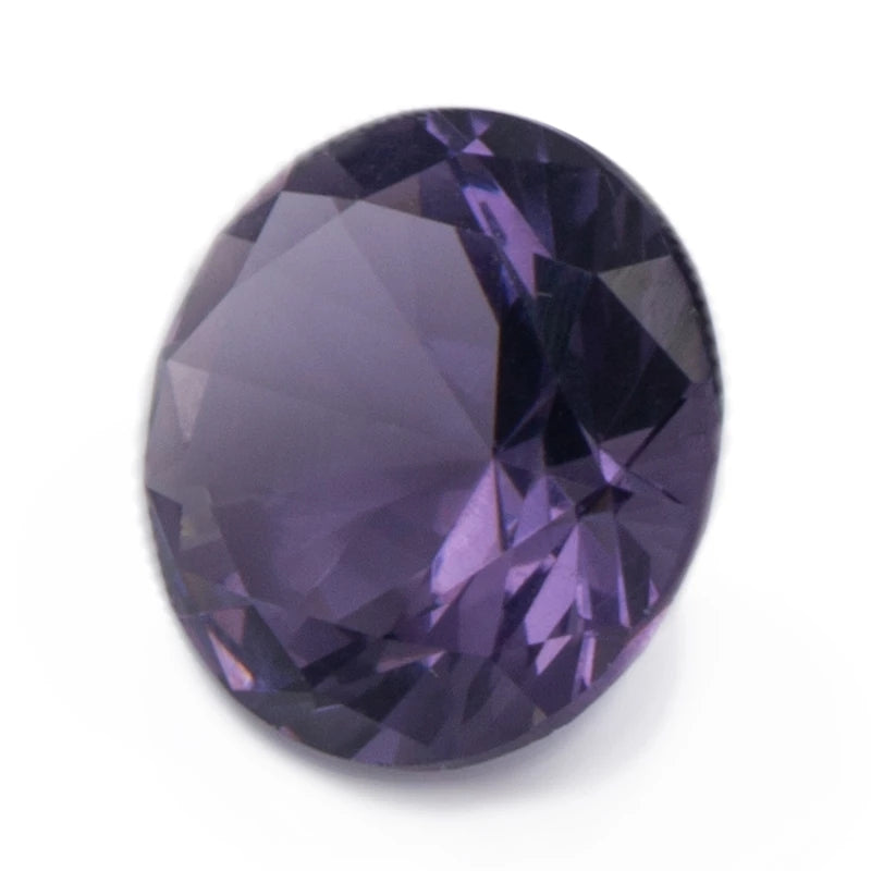 Size 4.0~10.0mm Round Cut AQ24 Violet Glass Stone Loose Synthetic Gemstone for Jewelry