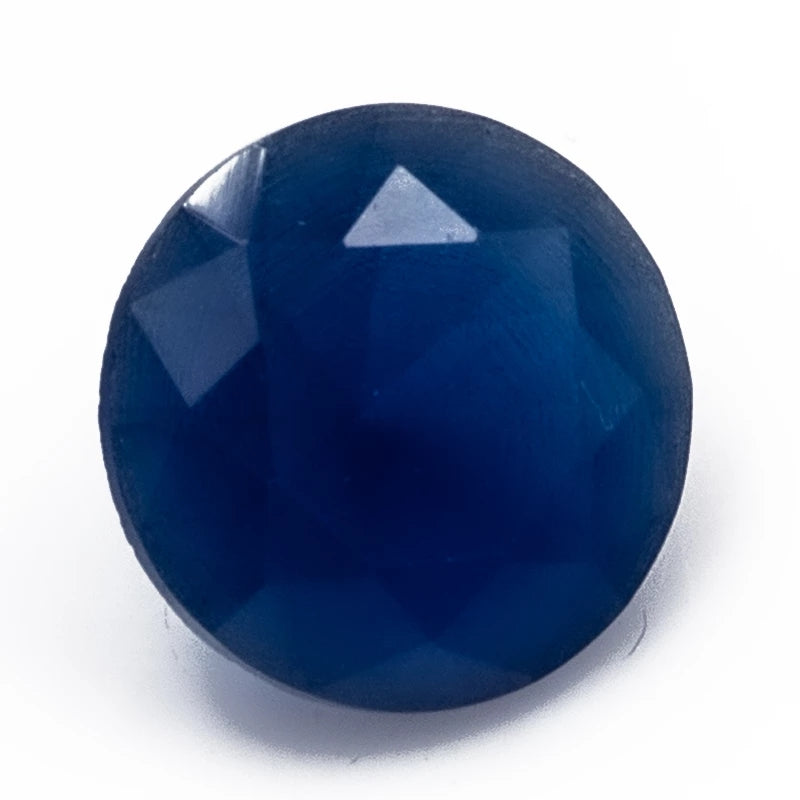 Size 4.0~10.0mm Round Cut AQ27 Blue Glass Stone Loose Synthetic Gemstone for Jewelry