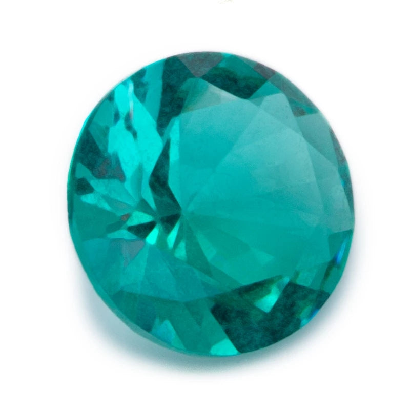 Size 4.0~10.0mm Round Cut AQ9 Glass Stone Loose Synthetic Gemstone for Jewelry