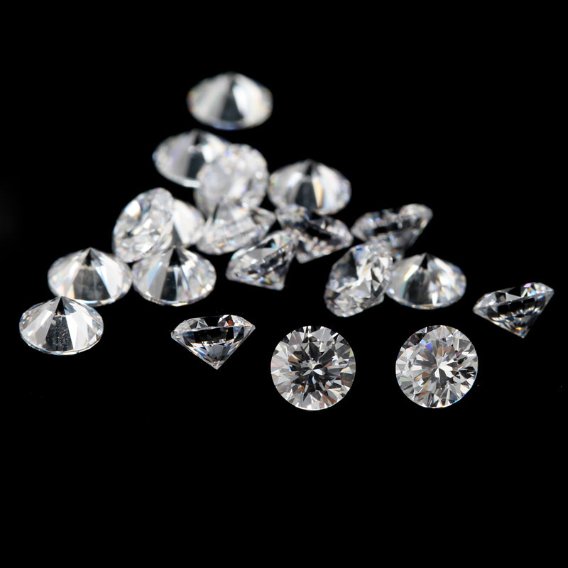 Size 0.8~12mm Round Cut VVS1 D Color Moissanite Loose Stone Synthetic Gemstone for Ring Earring Bracelet Necklace Pendants Jewelry Making