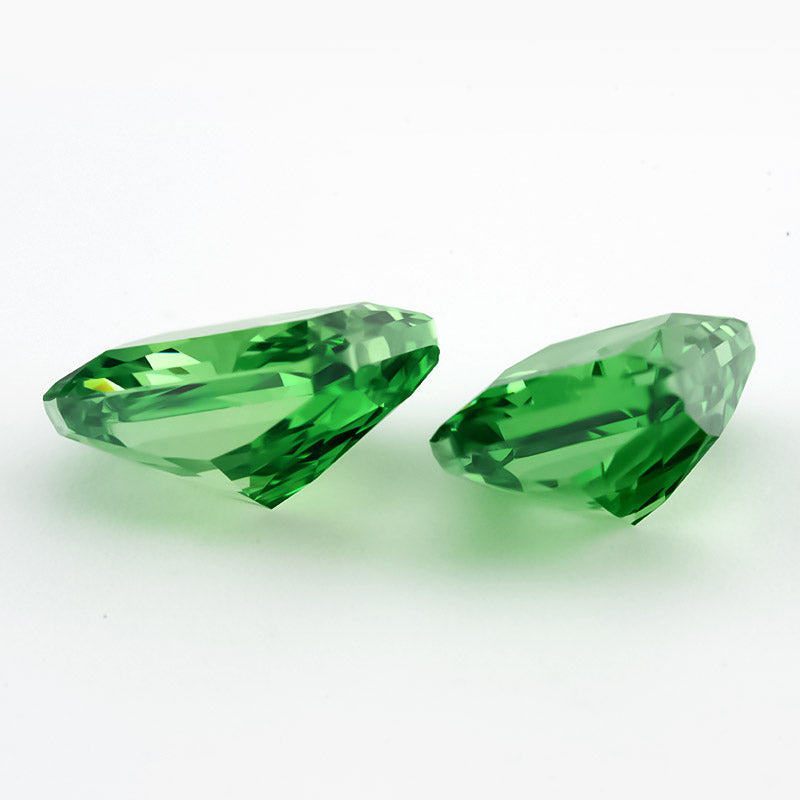 Size 4x6mm~7x9mm 11#Green Octangle Radiant Crushed Ice Cut Cubic Zirconia Stone 5A Loose CZ Synthetic Gemstone for Jewelry Making