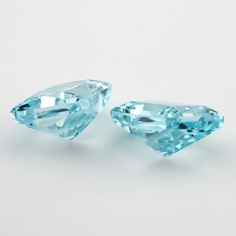 Size 6x8mm~7x9mm 16#Paraiba Blue Octangle Radiant Crushed Ice Cut Cubic Zirconia Stone 5A Loose CZ Synthetic Gemstone for Jewelry Making