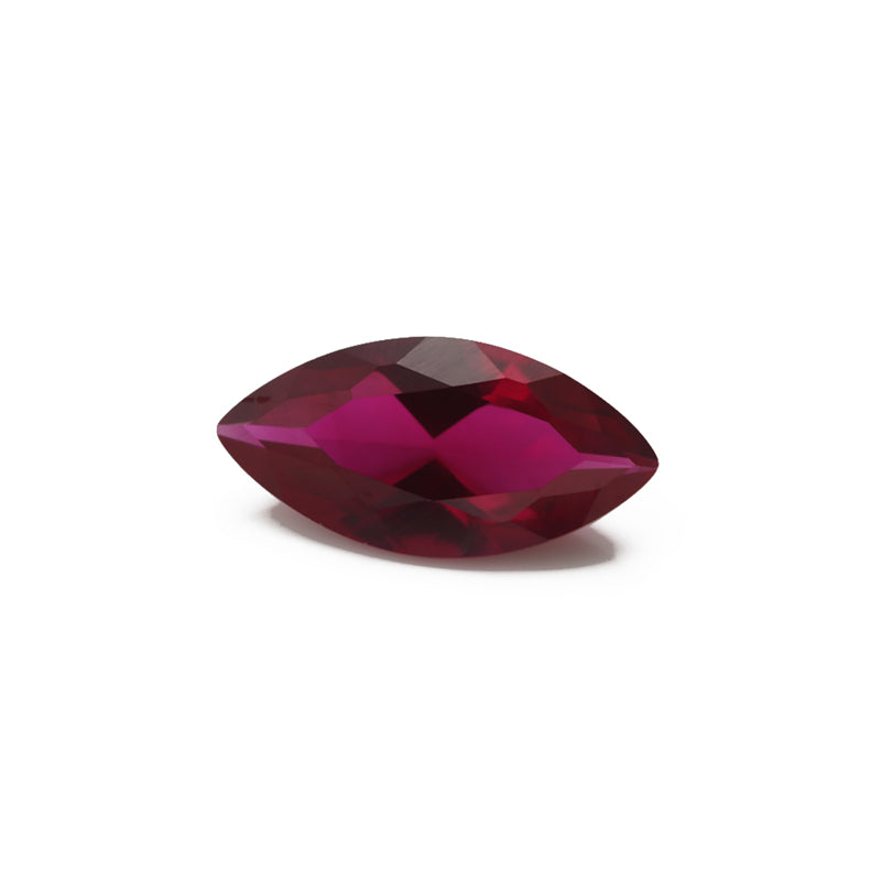 Size 3x6~9x18mm Marquise Cut 8# Red Stone Loose Corundum Synthetic Gemstone for Jewelry