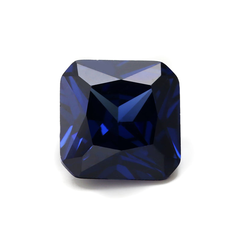 Size 3x3-10x10mm 5A Square Octangle Cut Tanzanite Color CZ Stone Loose Cubic Zirconia Synthetic Gemstone for Jewelry