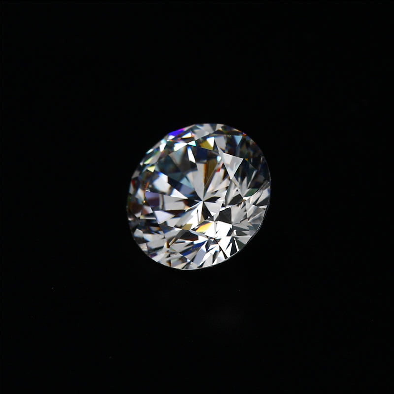 0.8~12mm Round Cut VVS1 D Color Moissanite Loose Synthetic Gemstone for Jewelry DIY