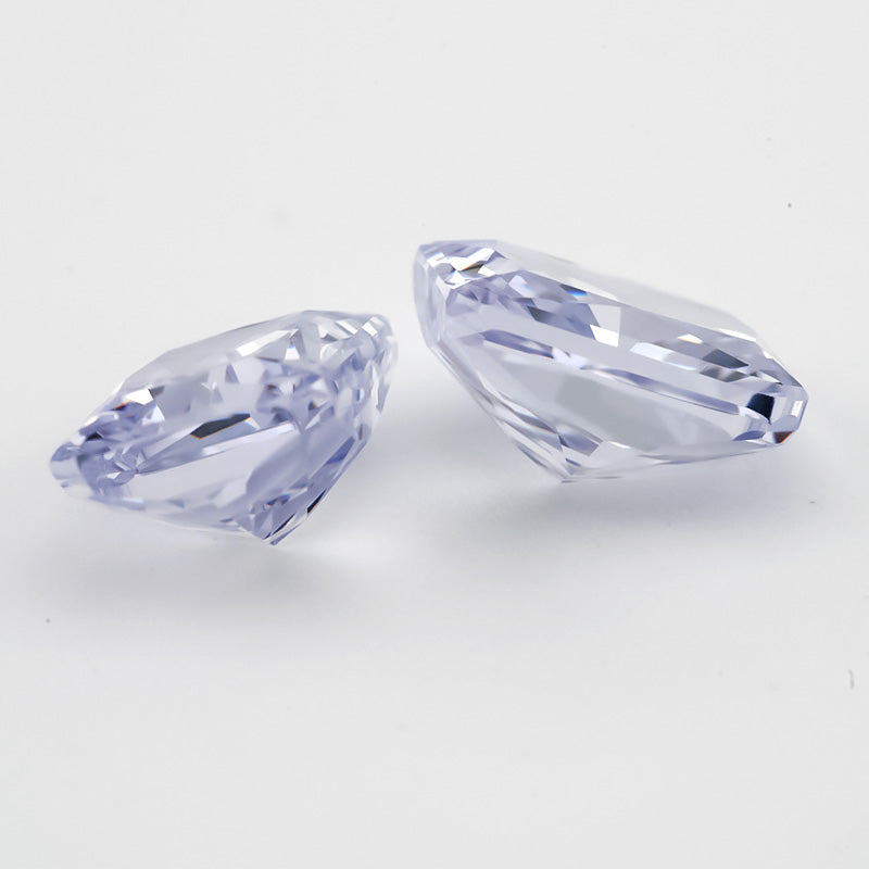 Size 6x8mm~8x10mm 24#Lavender Octangle Radiant Crushed Ice Cut Cubic Zirconia Stone 5A Loose CZ Synthetic Gemstone for Jewelry Making
