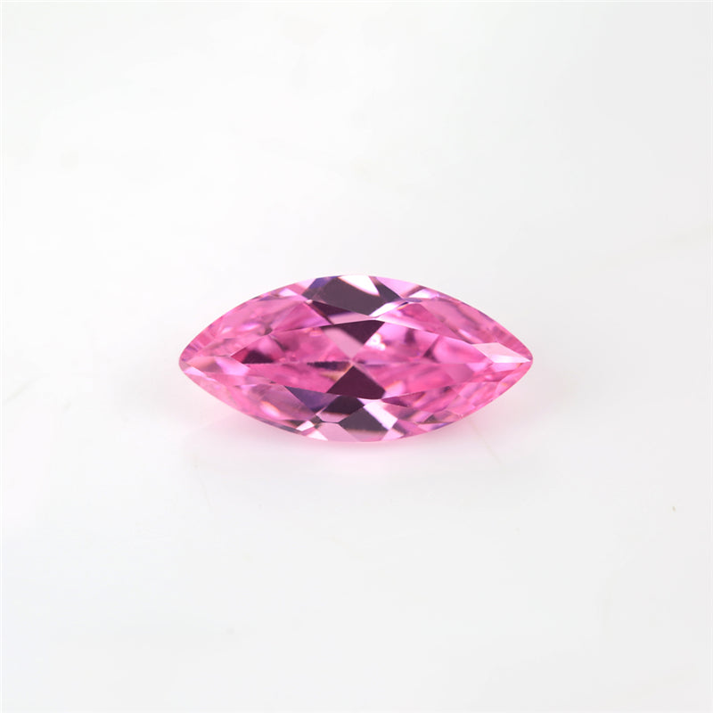 Size 1.5x3~10x20mm 5A Marquise Cut Pink CZ Stone Loose Cubic Zirconia Synthetic Gemstone for Jewelry