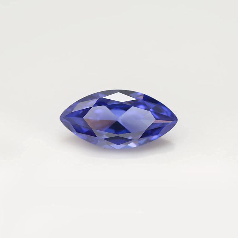 Size 2x4~8x16mm 5A Marquise Cut Tanzanite Color CZ Stone Loose Cubic Zirconia Synthetic Gemstone for Jewelry