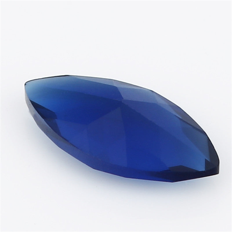 Size 3x6~8x16mm Marquise Cut Blue Glass Stone Loose Synthetic Gemstone for Jewelry