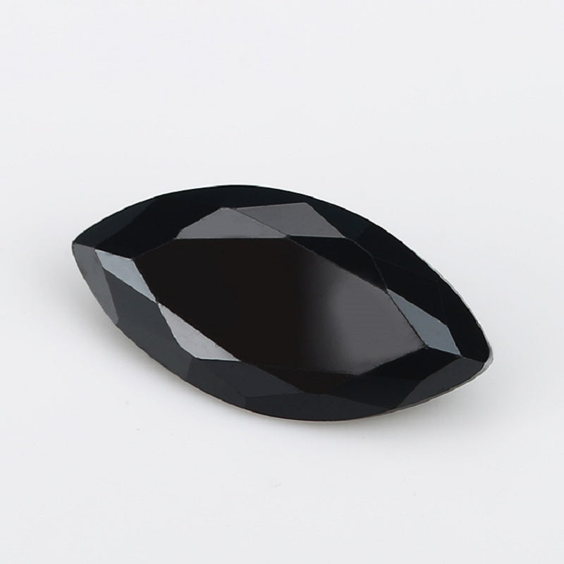 Size 1.5x3-10x20mm 5A Marquise Cut Black CZ Stone Loose Cubic Zirconia Synthetic Gemstone for Jewelry