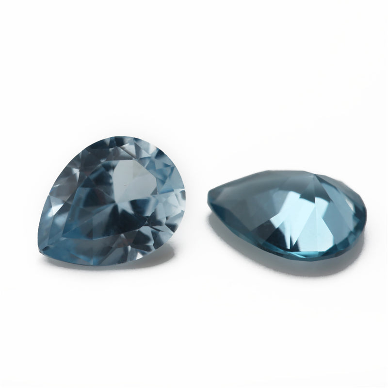 Size 3x5~10x12mm Pear Cut 106# Color Blue Stone Loose Spinel Synthetic Gemstone for Jewelry