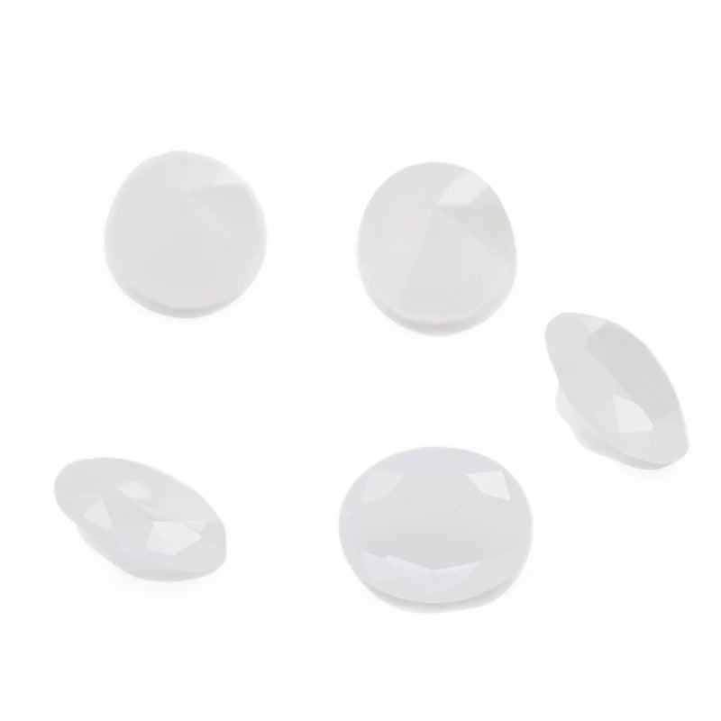 Size 3x5~10x12mm Oval Cut AQ18 White Glass Stone Loose Synthetic Gemstone for Jewelry