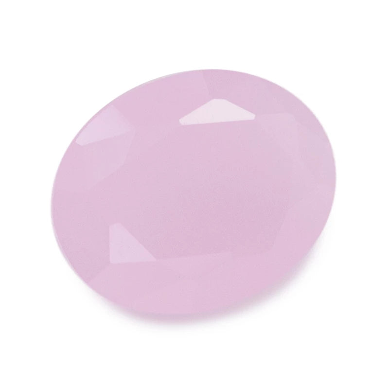 Size 3x5~10x12mm Oval Cut AQ19 Pink Glass Stone Loose Synthetic Gemstone for Jewelry