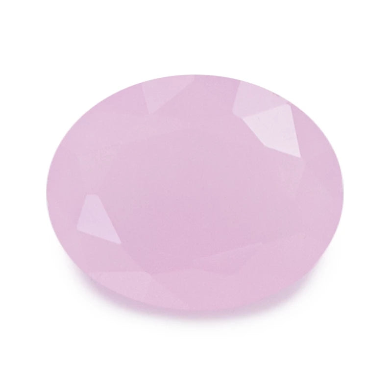 Size 3x5~10x12mm Oval Cut AQ19 Pink Glass Stone Loose Synthetic Gemstone for Jewelry