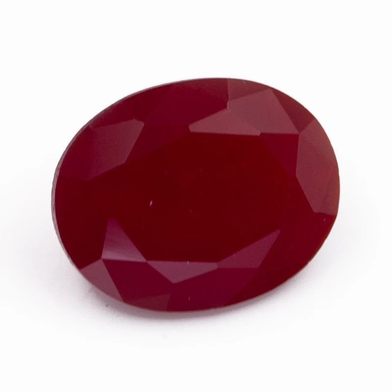 Size 3x5~10x12mm Oval Cut AQ26 Red Glass Stone Loose Synthetic Gemstone for Jewelry