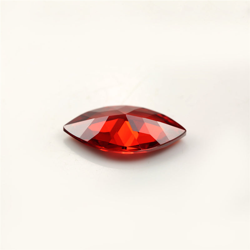 Size 1.5x3~10x20mm 5A Marquise Cut Garnet Color CZ Stone Loose Cubic Zirconia Synthetic Gemstone for Jewelry