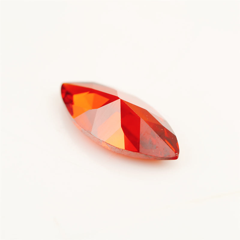 Size 1.5x3~10x20mm 5A Marquise Cut Orange CZ Stone Loose Cubic Zirconia Synthetic Gemstone for Jewelry