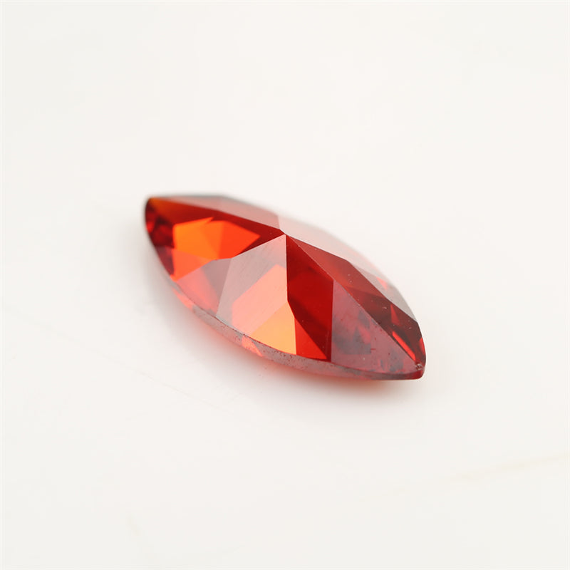 Size 1.5x3~10x20mm 5A Marquise Cut Orange CZ Stone Loose Cubic Zirconia Synthetic Gemstone for Jewelry