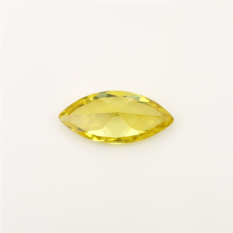 Size 1.5x3~10x20mm 5A Marquise Cut Golden Yellow CZ Stone Loose Cubic Zirconia Synthetic Gemstone for Jewelry