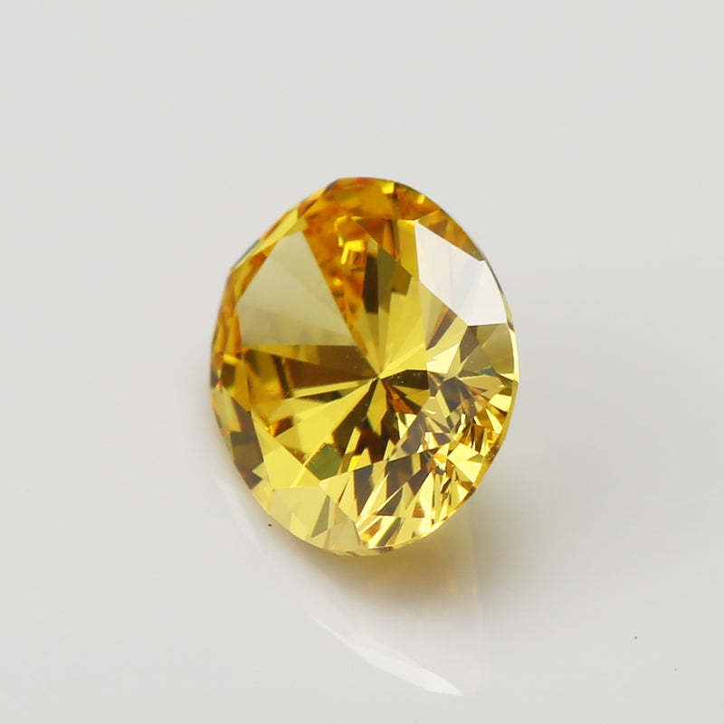 Size 2x3~13x18mm 5A Oval Cut Golden Yellow CZ Stone Loose Cubic Zirconia Synthetic Gemstone for Jewelry