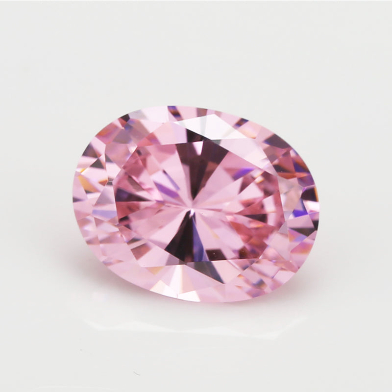 Size 2x3~13x18mm 5A Oval Cut Pink CZ Stone Loose Cubic Zirconia Synthetic Gemstone for Jewelry