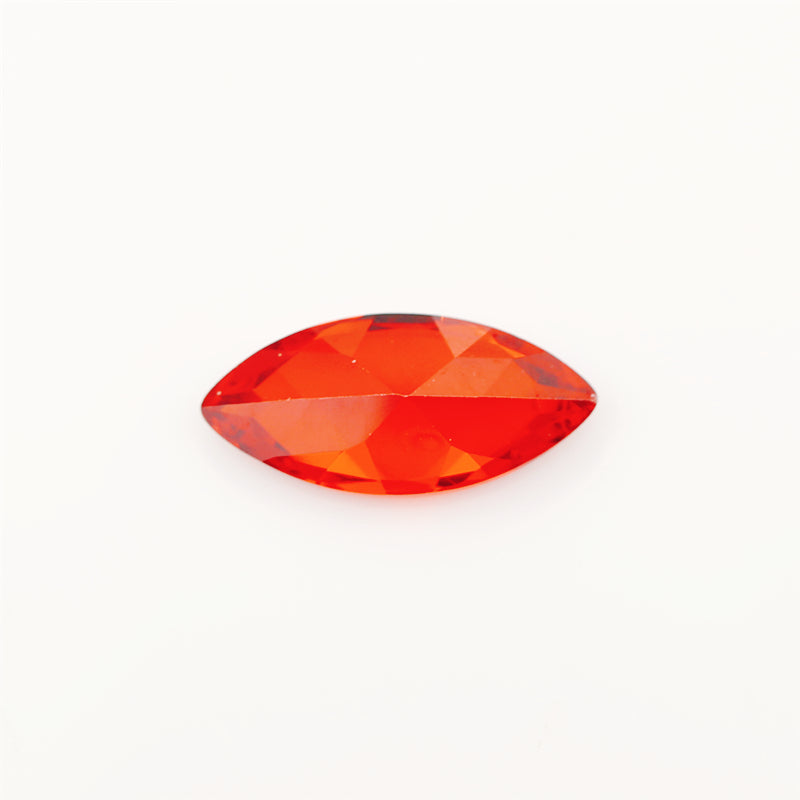 Size 1.5x3~10x20mm 5A Marquise Cut Orange CZ Stone Loose Cubic Zirconia Synthetic Gemstone for Jewelry