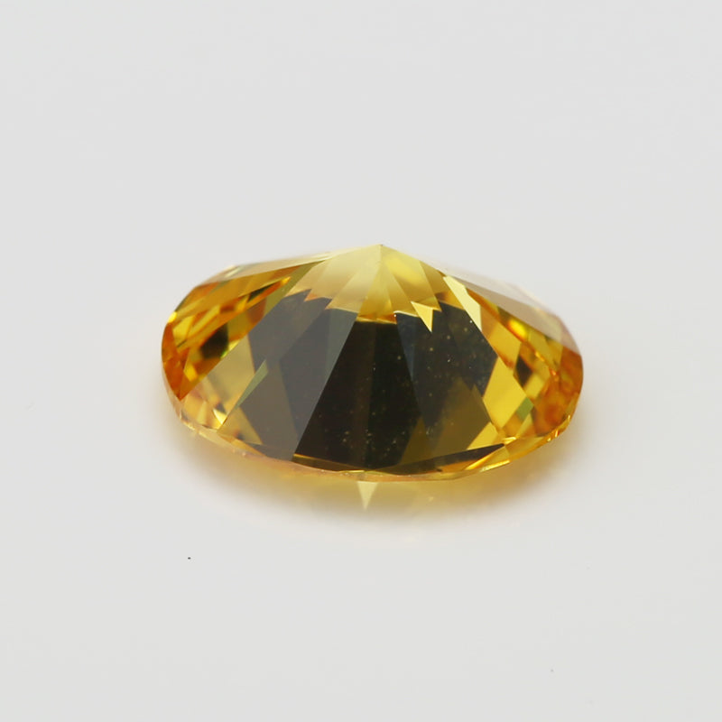 Size 2x3~13x18mm 5A Oval Cut Golden Yellow CZ Stone Loose Cubic Zirconia Synthetic Gemstone for Jewelry