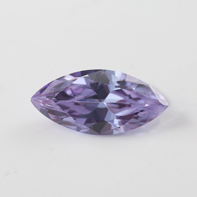 Size 1.5x3~10x20mm 5A Marquise Cut Lavender Color CZ Stone Loose Cubic Zirconia Synthetic Gemstone for Jewelry