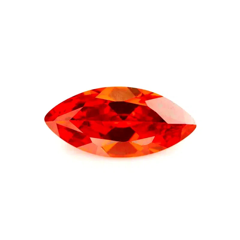 Size 1.5x3~10x20mm 5A Marquise Cut Orange CZ Stone Loose Cubic Zirconia Synthetic Gemstone for Jewelry