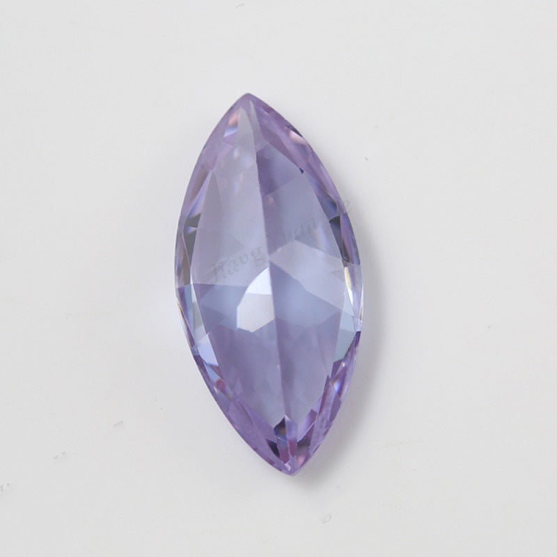 Size 1.5x3~10x20mm 5A Marquise Cut Lavender Color CZ Stone Loose Cubic Zirconia Synthetic Gemstone for Jewelry