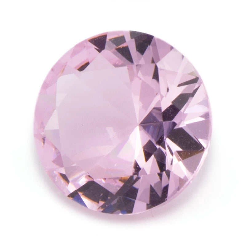 Size 4.0~10.0mm Round Cut AQ15 Pink Glass Stone Loose Synthetic Gemstone for Jewelry