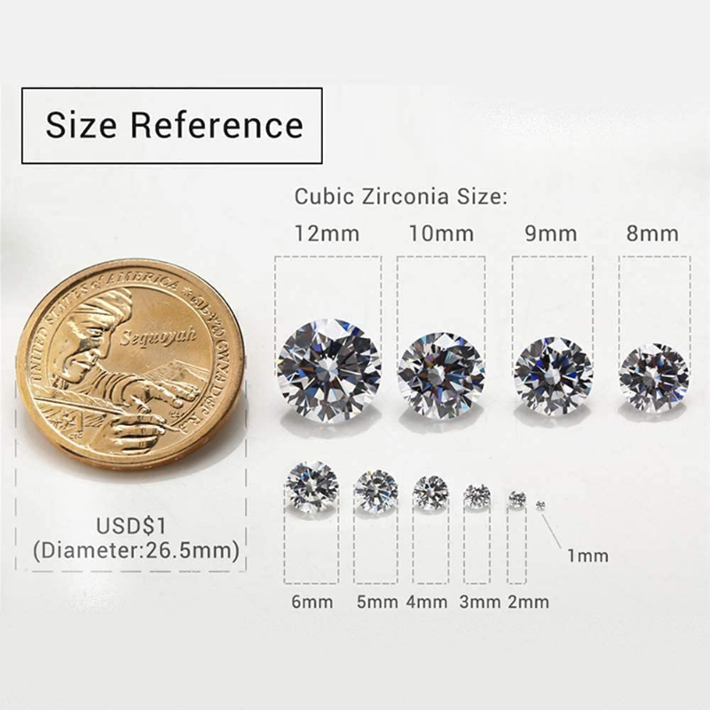 Size 3x5~10x12mm 5A Oval Cut Coffee Color CZ Stone Loose Cubic Zirconia Synthetic Gemstone for Jewelry