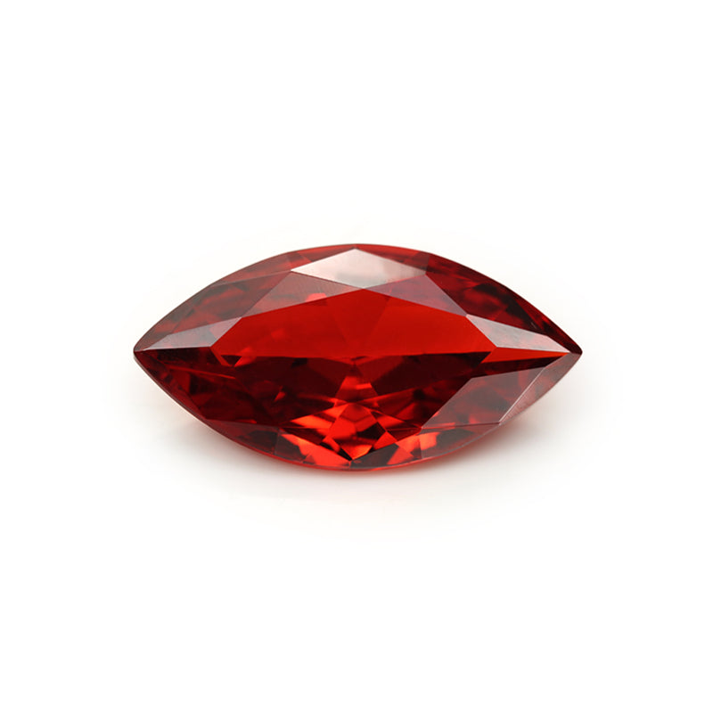 Size 1.5x3~10x20mm 5A Marquise Cut Garnet Color CZ Stone Loose Cubic Zirconia Synthetic Gemstone for Jewelry
